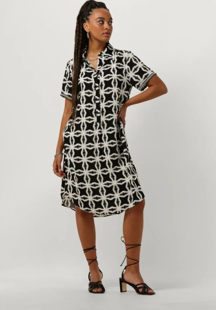 bruine nukus midi jurk marloe dress june