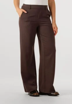 bruine object pantalon objlisa wide pant