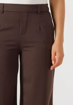 bruine object pantalon objlisa wide pant