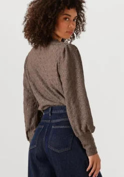 bruine object sweater objlaila l/s re top noos