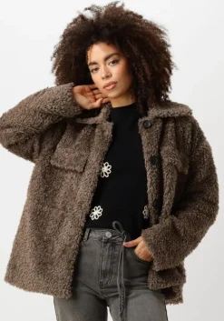 bruine object teddy jas objolympia jacket