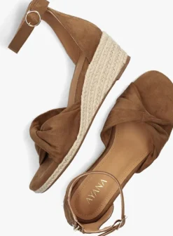 bruine omoda espadrilles 0577-5