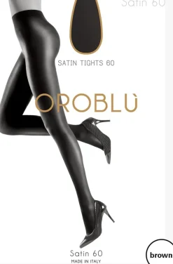 bruine oroblu panty's satin 60