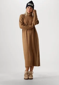 bruine penn & ink midi jurk w24b297ltd