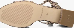 bruine peter kaiser sandalen met hak 78240