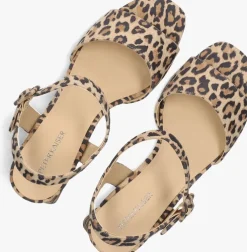 bruine peter kaiser sandalen met hak 78240