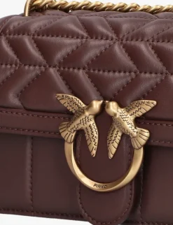 bruine pinko schoudertas love one mini dc