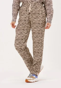 bruine scotch & soda pantalon elasticated mid-rise regular-length pants