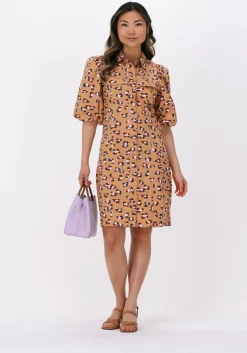 bruine second female mini jurk kalma new dress