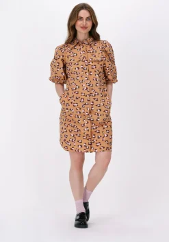 bruine second female mini jurk kalma new dress