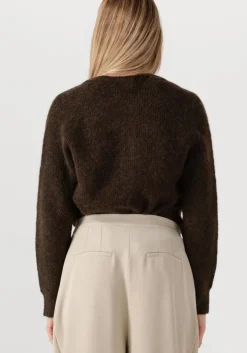 bruine selected femme vest slflulu ls knit short cardigan