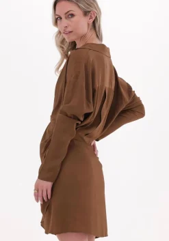bruine semicouture mini jurk y2wu07