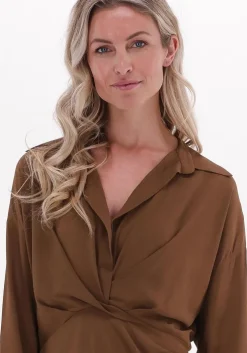 bruine semicouture mini jurk y2wu07