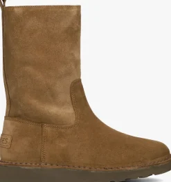 bruine shabbies enkelboots palissa mia high zip