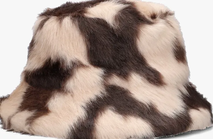 bruine stand studio hoed wera bucket hat