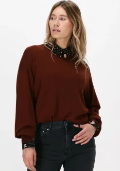 bruine summum trui mock neck sweater extra fine m