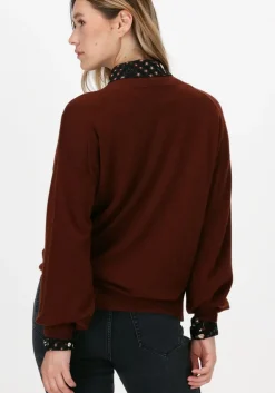 bruine summum trui mock neck sweater extra fine m