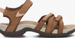 bruine teva platte sandalen w tirra