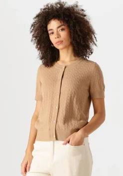 TOMMY HILFIGER e top mini cable c-nk cardi ss>DAMES Tops & T-Shirts