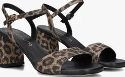 bruine unisa sandalen met hak moraty