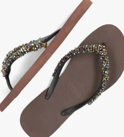 bruine uzurii teenslippers classic aby