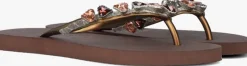 bruine uzurii teenslippers heart bronze