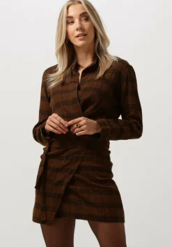 bruine vanessa bruno mini jurk blandine