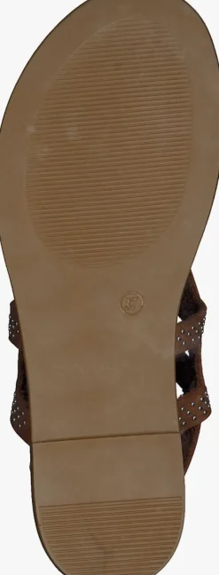 bruine verton platte sandalen s-10262