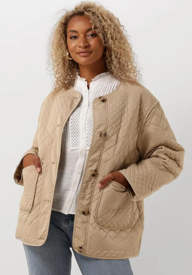 bruine y.a.s. gewatteerde jas yaslaurie ls padded jacket s.