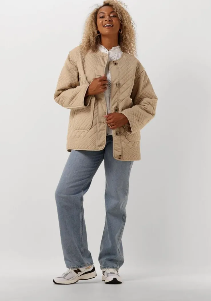 bruine y.a.s. gewatteerde jas yaslaurie ls padded jacket s.