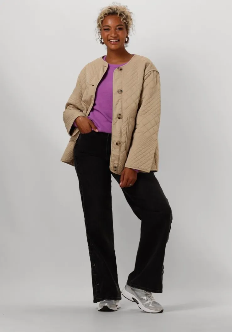 bruine y.a.s. gewatteerde jas yaslaurie ls padded jacket s.