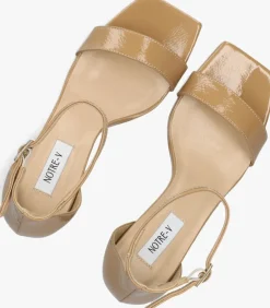 camel notre-v sandalen met hak 86605