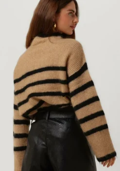 camel second female trui ovalis knit t-neck