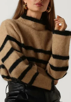 camel second female trui ovalis knit t-neck