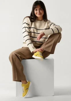 camel selected femme pantalon slfrita mw wide pant camel mlg n