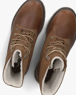 cognac timberland veterboots authentics teddy fleece