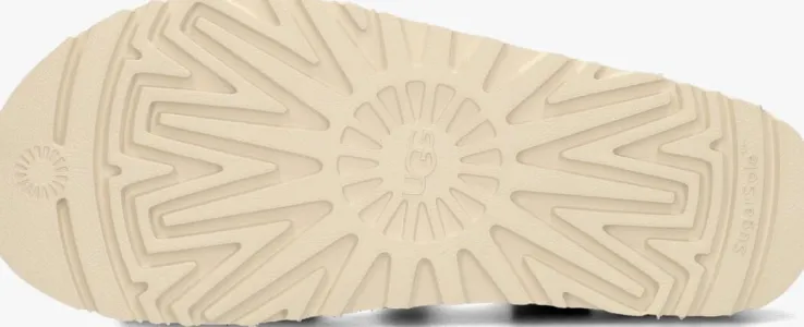 cognac ugg platte sandalen w goldenstar