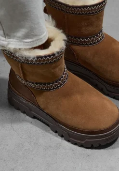 cognac ugg vachtlaarzen classic mini trailgazer