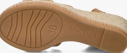 cognac unisa sandalen met hak munjal