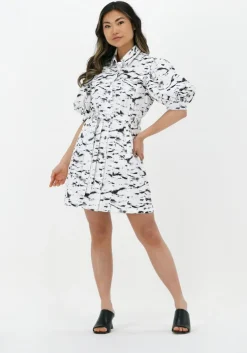 creme liu jo mini jurk abito gabardina