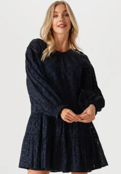 donkerblauwe by-bar jurken inez dress