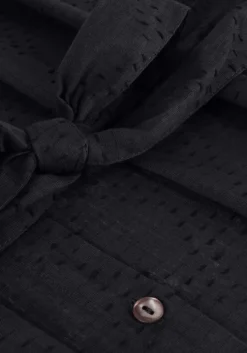 donkerblauwe by-bar midi jurk lucy structure dress