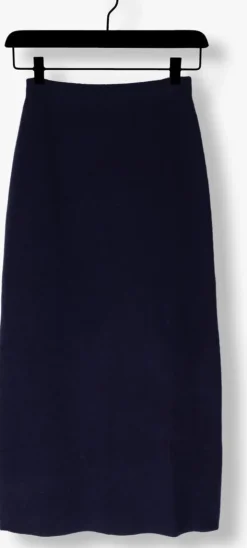 donkerblauwe by-bar midirok dex skirt