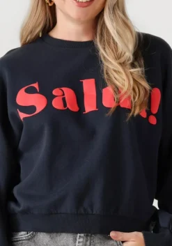 donkerblauwe by-bar sweater bibi salut sweater