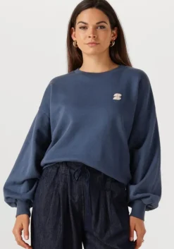 donkerblauwe by-bar sweater bibi lucky curve sweater