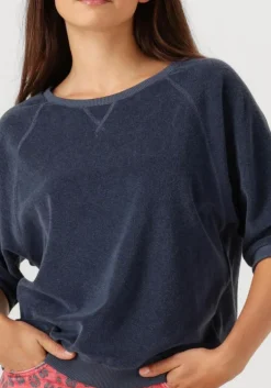 donkerblauwe by-bar top neva slub top