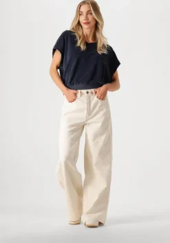 donkerblauwe by-bar top tyler slub top