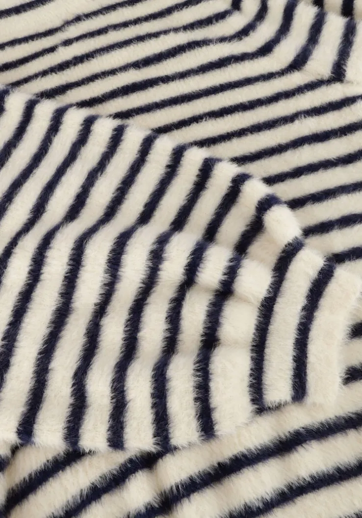 donkerblauwe catwalk junkie trui puffy sleeve knit