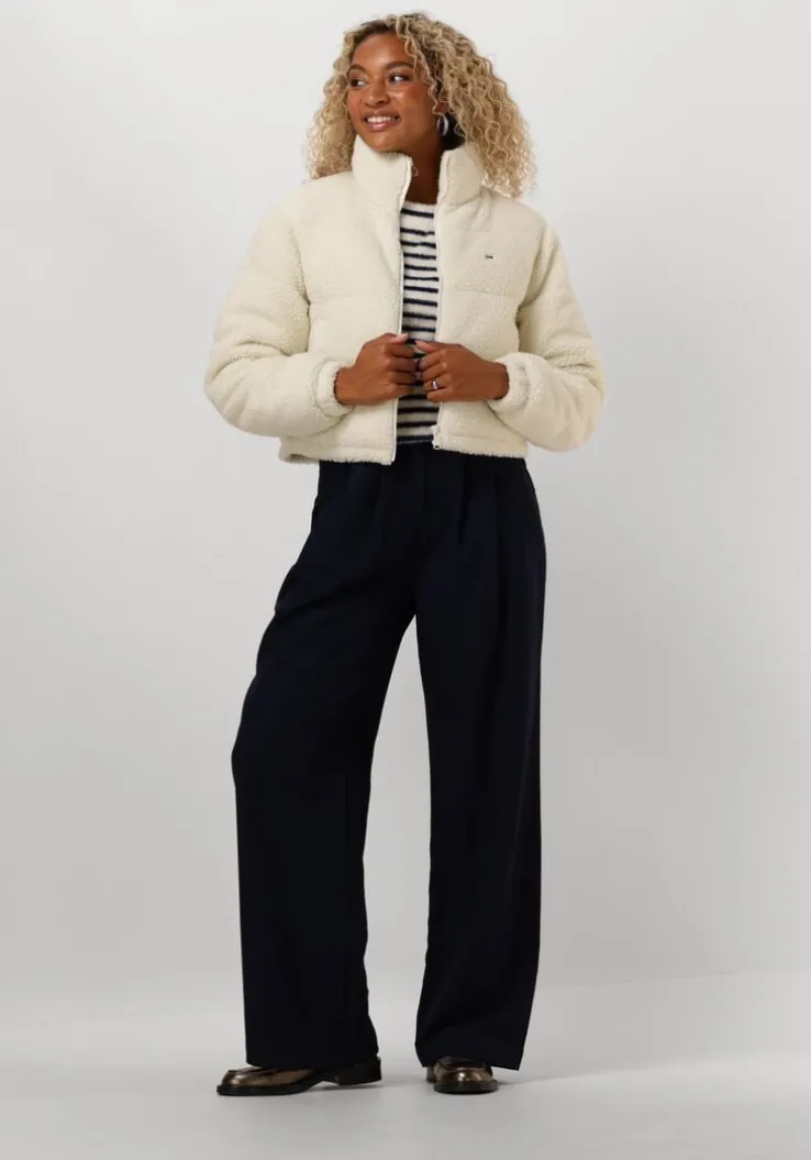 donkerblauwe catwalk junkie trui puffy sleeve knit