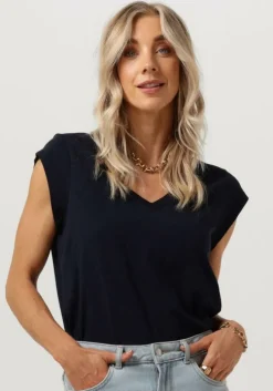 donkerblauwe cc heart t-shirt basic v-neck tshirt